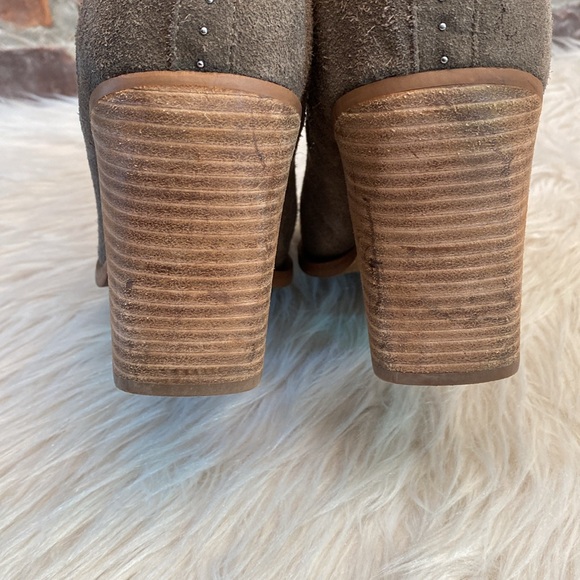 Marc Fisher Bellie Studded Suede Pull-on Booties, Size 10 - Picture 14 of 16